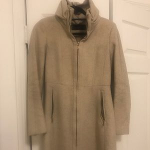 Zara Cream Double Breasted Coat